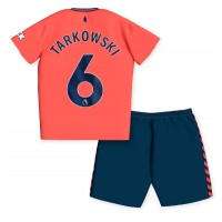 Camisa de Futebol Everton James Tarkowski #6 Equipamento Secundário Infantil 2023-24 Manga Curta (+ Calças curtas)